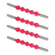 5輪滾輪按摩棒, 玫瑰色, 4個