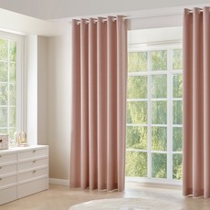 뷰하우스 스마트 형상기억 사계절 암막 커튼 세트 아일렛형