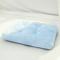 파스텔펫 반려동물 엠보 극세사 사각쿠션, 블루, 1개