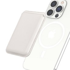 하나디자인 마그네틱 카드 포켓, 화이트, 1개