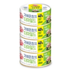 오뚜기 가벼운 더마일드 참치, 100g, 4개