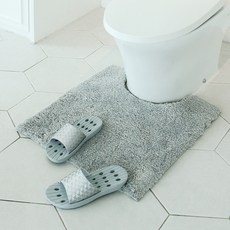 시나앤소모 르네샤기 건식 변기 발매트, 실버