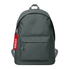 ADDEDIT 女性用簡約圓形後背包 + 鑰匙圈隨機出貨, 灰色