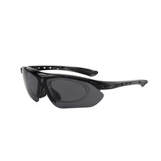 NAYA STYLE 防風運動自行車護目鏡 0089-61-1, 黑色（框架），灰色（鏡頭）