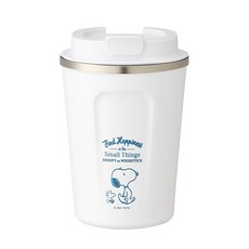 Skater 掀蓋式卡通角色隨行保溫杯, 史努比款, 350ml, 1個