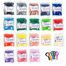 Petit & Mom Deform Block 補充裝 8 毫米 18 種 + 袋環 5p + 設計, 混色