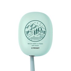 트라이코지 내추럴 UVC LED 미니 휴대용 강력 내추럴 칫솔살균기, STB-022, 우드
