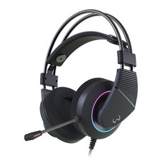 MiCRONiCS WARP 7.1聲道 RGB 電競耳機麥克風, 黑色, WARP WH-1