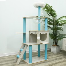 칠시 고양이 오션 캣타워, 혼합색상, 1개