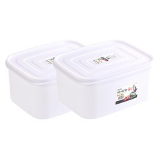 商用方形坦克密封鎖扣保鮮盒 6號, 2入, 9L