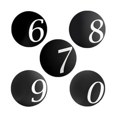 The Flow Company 咖啡廳風格防滑不鏽鋼數字杯墊 5款, 6,7,8,9,0, 1個