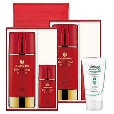 CHARMZONE 嬋真 多效合一男士精華液 100ml+25ml 2組+銀杏洗面乳 40ml, 1組