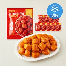 한끼통살 닭가슴살 큐브 스파이시맛 (냉동), 100g, 10개, 1개입
