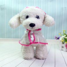 합구 반려견 우비, 핑크, 1개