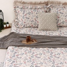 amante Diena純棉絎縫床墊套, 淺褐色