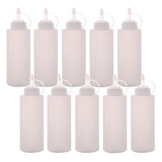 JJ LDPE 計量醬料瓶, 360ml, 10個