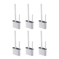 블럭마트 모던 변기청소솔, 다크그레이, 6개