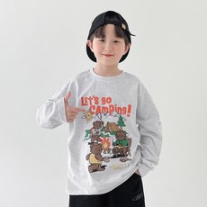 BerryCloset Let's Go Camping 長袖棉質T恤