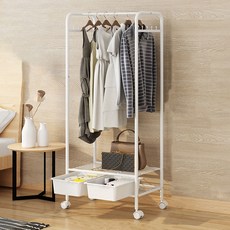 GAGU FEELING Maman 1層收納衣架, 白色