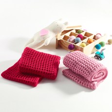 KKAKKUNGNORITER 格紋針織圍巾 2件組