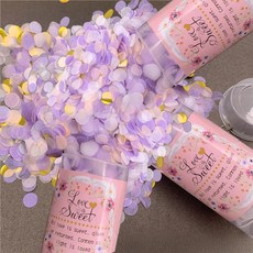 Laladu五彩紙屑紙花粉, 紫色淋浴, 3個