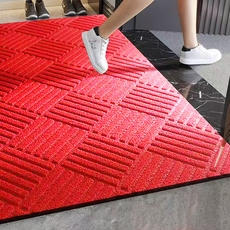 Nalli Sisters 辦公室出入口 營業用玄關地墊, 1個, 紅色