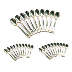 Partyhae 居家派對 鍍鉻湯匙 10入, 3套, 金色