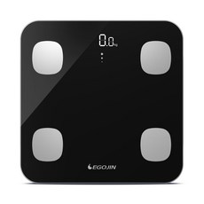 이고진 스마트 체지방 체중계 260 x 260 x 23 mm, 블랙, WL-214 / FG266WB-B