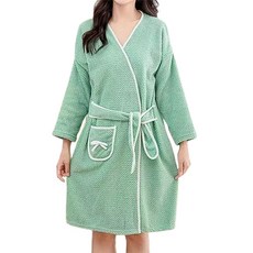 Market Pio 浴室粉彩長袖浴袍, 款式4, 1個