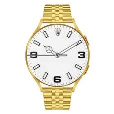 SPACE SHIELD 智慧手錶 金屬 鋼 米蘭尼斯環 五珠錶帶 錶帶 錶帶 44mm, 金色