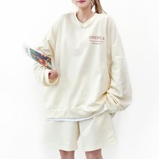 Sweet Pink 女性US層次感長袖 + 短褲套裝