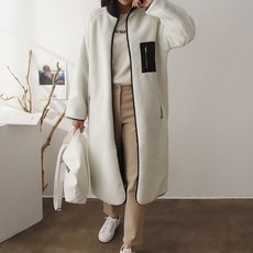 봉봉스토리 보스사이드 롱 임산부 점퍼