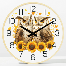 Marchenmond 大尺寸大型貓頭鷹靜音壁鐘 40cm, 最佳02