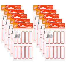 kumhong 金色花式 MS Gyeolji 標籤 211 110p, 紅色的, 10個