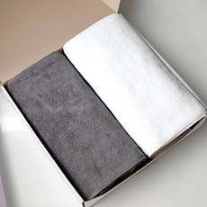 까사베르데 프리미엄 호텔 타월 150g x 2종 x 5p 30수 코마사 + 선물박스 세트, 화이트, 다크그레이(타월), 화이트 + 블랙(선물박스), 1세트