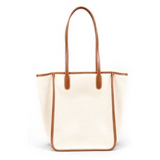 가죽 스티칭 캔버스 숄더백