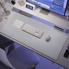 Ez2mk O50 내마모성 긁힘방지 패브릭 린넨 책상 장패드, 그레이, 1개