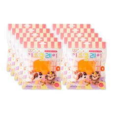 이오 유아용 클레이 10p, 주황, 50g