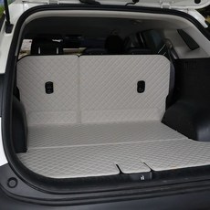 엔젤카매트 풀세트 스크래치 오염 방지 리얼핏 차박 퀼팅 트렁크매트 + 등받이 세트, 웜 그레이, 스포티지 NQ5 가솔린/디젤 (크렐사운드 X)(21년7월~)