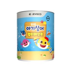 핑크퐁 아기상어 멀티 수성페인트 0.9L, 크리스탈그레이, 1개