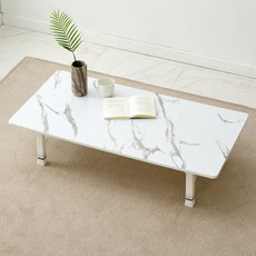 예다움 LPM 사각 높이 조절 트윈 접이식 테이블, 마블