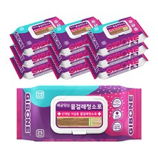기본에 물걸레 청소포 캡형 25p, 10개