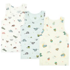 Maykids 無螢光兒童莫代爾背心3件組 My Jurassic