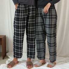 TERRAWOOD 經典純棉刷毛格紋睡褲 E款 2件組