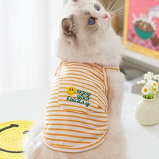 Artipet 寵物享樂條紋背心, 橘色, 1個
