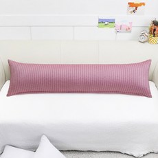 베드앤데코 에브리데이 바디필로우 솜포함, 라인핑크