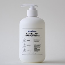Beyond Nature小狗燕麥低刺激洗髮精 花香, 1瓶, 500ml