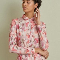 DAKS Golf 女式花朵半拉鍊 T恤 DNTS1A210