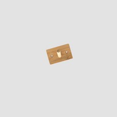 더플로우커머스 원목 벽걸이 다용도 후크 행거 1구, 나무, 1개