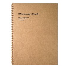 투영디자인 클래식 드로잉북 크라프트, A4, 1개